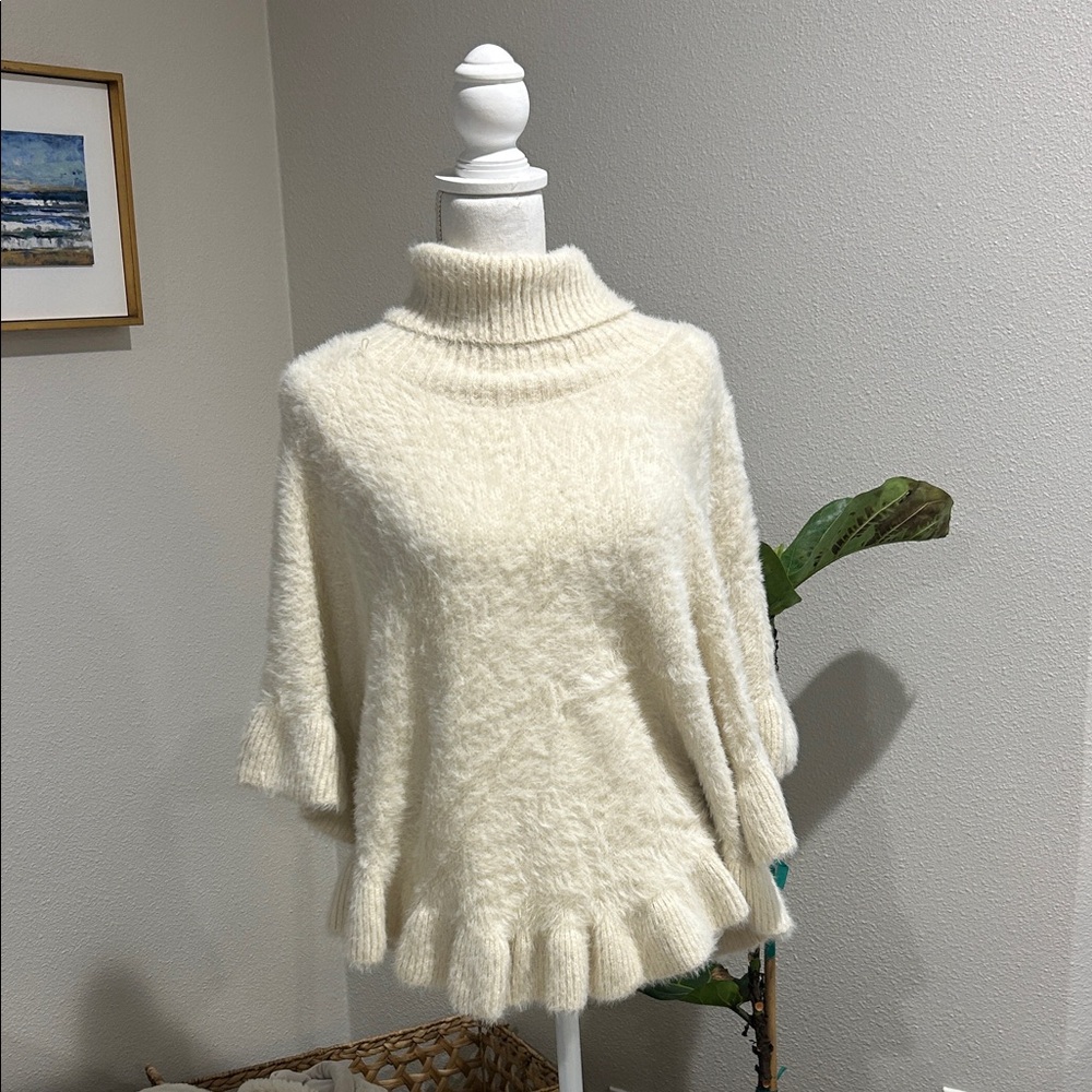 Elegant Cream Turtleneck Sweater